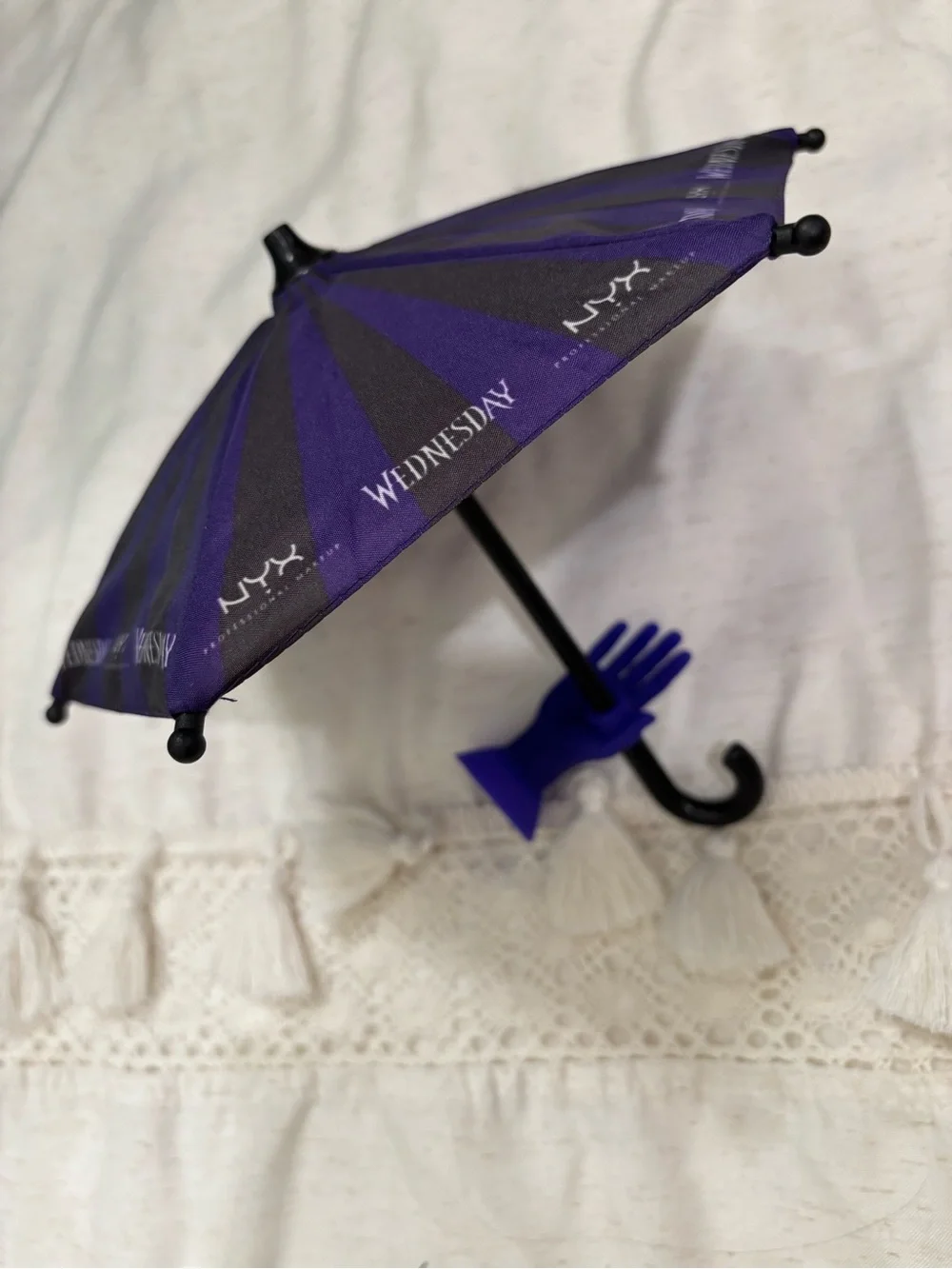 Nyx/Wednesday Collab Phone Umbrella and Lip Gloss Holder Bundle
